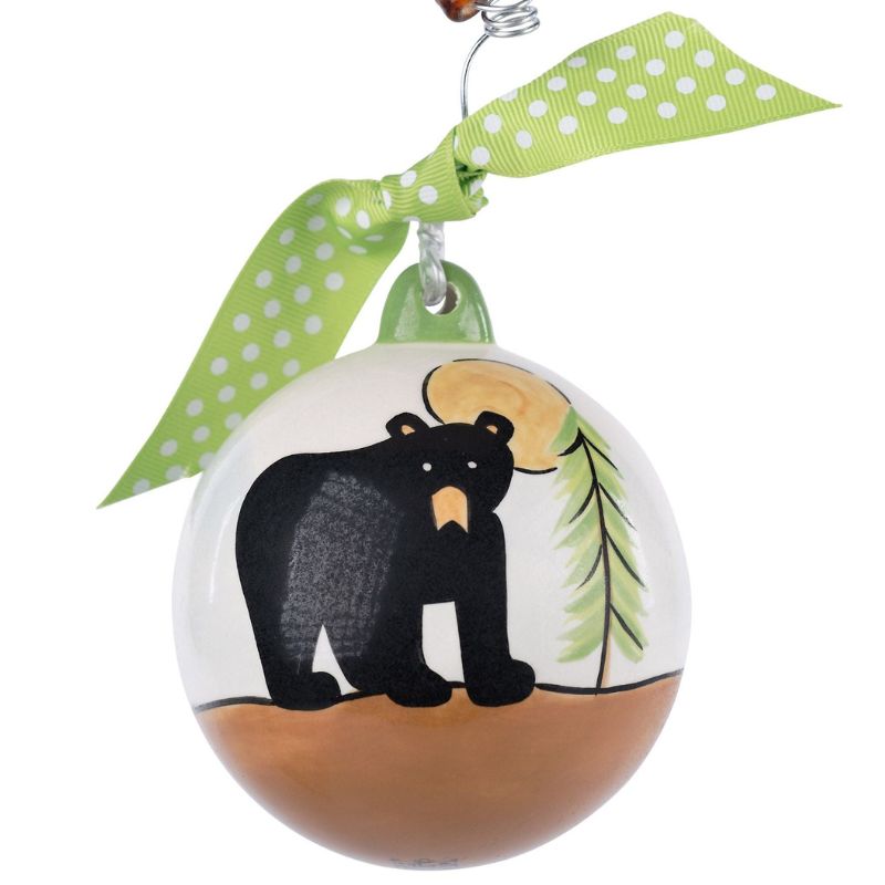 Blowing Rock Bear Ball Ornament